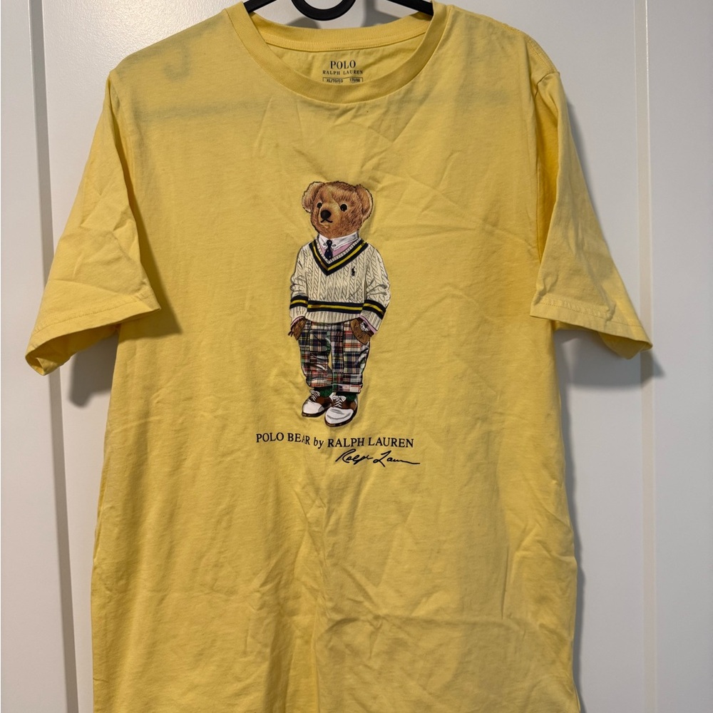 Polo Ralph Lauren Yellow Polo Bear Tee - boys size XL / women’s s-m